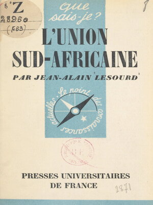 cover image of L'Union Sud-africaine